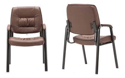 Premium Leatherette Guest Chair for Office – Sleek & Comfortable Design  Modern Leatherette Fabric Office Chair – Ideal for Reception & Meeting Rooms
