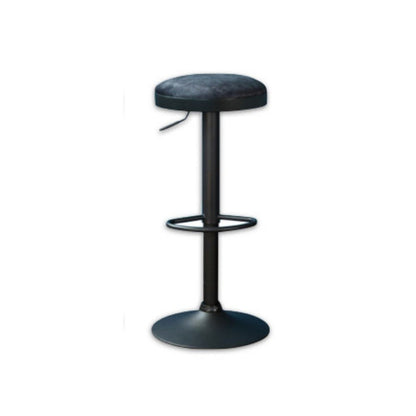 Black bar stool on a white background