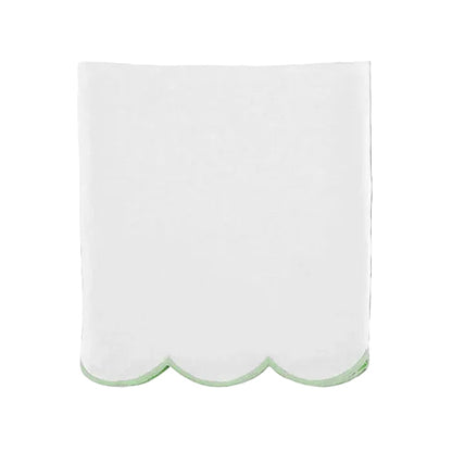 Scallop Crib Skirt in Garden Green - Caitlin Wilson Design