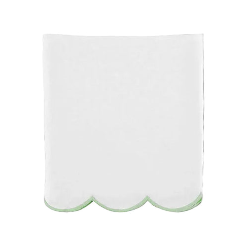Scallop Crib Skirt in Garden Green - Caitlin Wilson Design