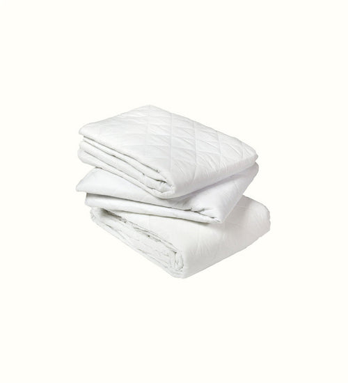 Quilted waterproof mattress protector for elderly care interiors