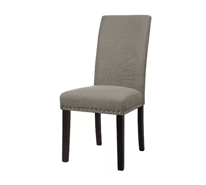 Solid Wooden Frame Legs Base Fabric Dining Chair -