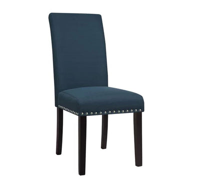 Solid Wooden Frame Legs Base Fabric Dining Chair