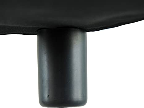 Stylish Black Faux Leather Ottoman Footstool Compact and Comfy Home Furniture for Living Room