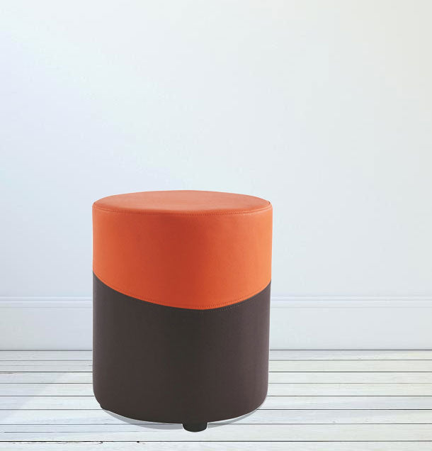 Stylish Dual-Tone Pouffe for Modern Homes and Comfortable Seating & Versatile Footrest