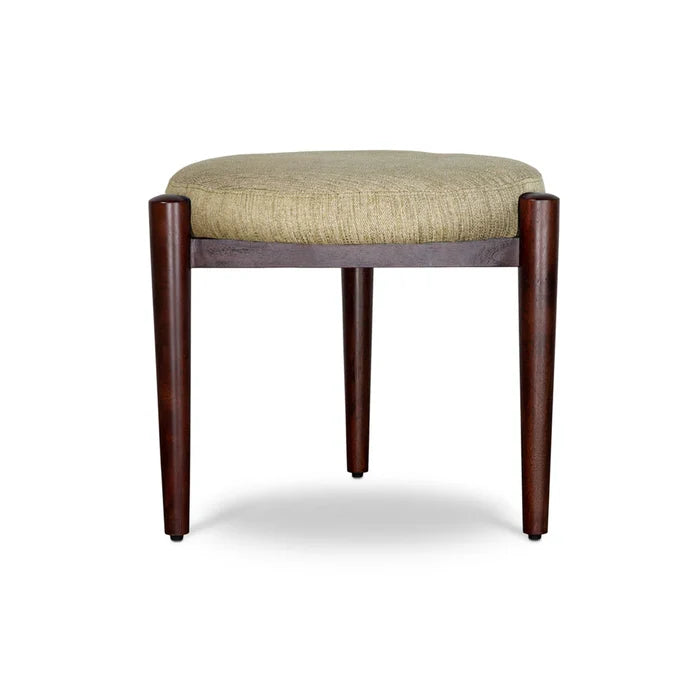 Stylish Round Ottoman Footstool - Premium Upholstered Seat for Living Room, Bedroom & Entryway - Comfort & Elegance