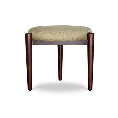 Stylish Round Ottoman Footstool - Premium Upholstered Seat for Living Room, Bedroom & Entryway - Comfort & Elegance