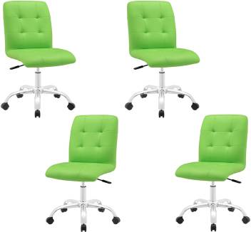 Swivel Bar Chair Metal Chrome Base Height Adjustable in Leatherette