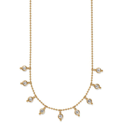 Twinkle Mod Droplet Reversible chain necklace with crystals