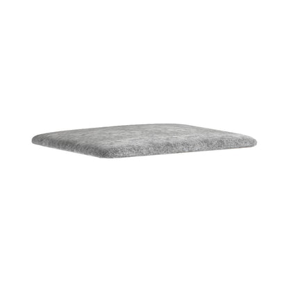 Gray stool cushion on a white background