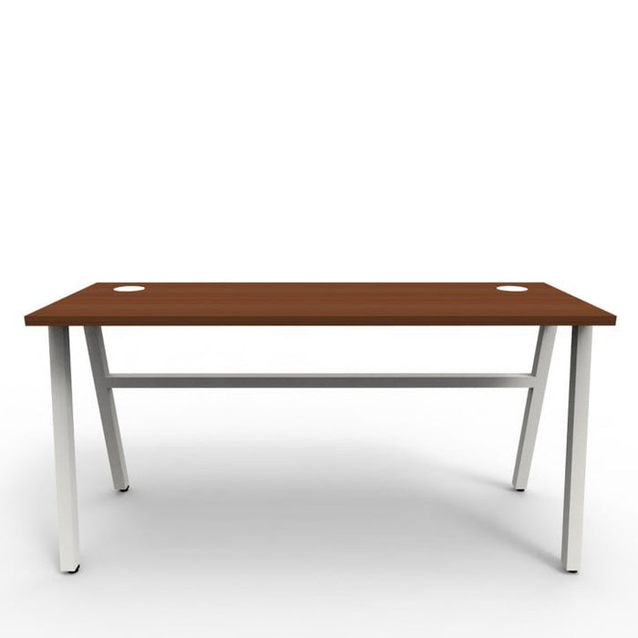 Wooden Top & Metal Base Study Table -
