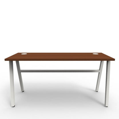 Wooden Top & Metal Base Study Table -