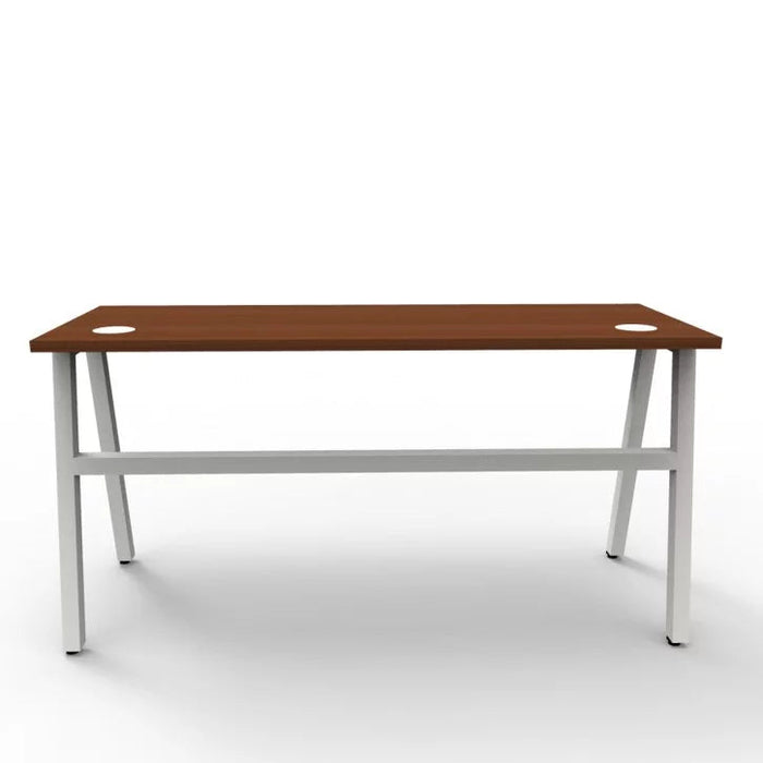Wooden Top & Metal Base Study Table -