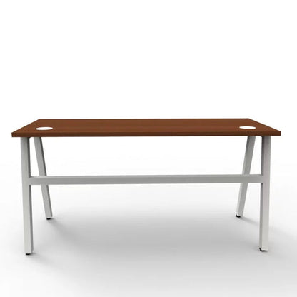 Wooden Top & Metal Base Study Table -