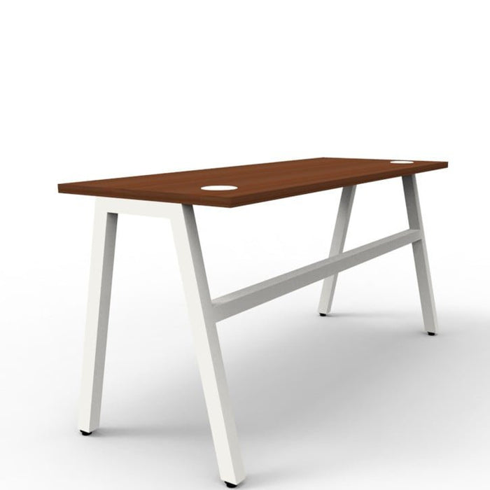 Wooden Top & Metal Base Study Table -